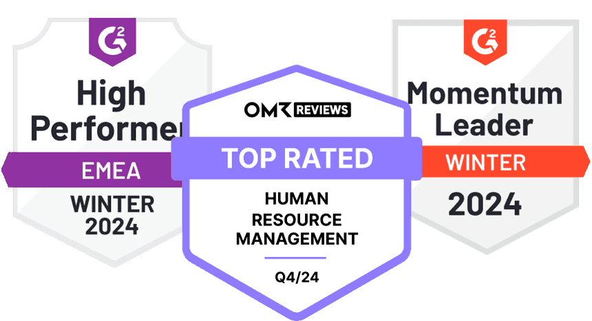 Award badges: G2 High Performer, OMR Reviews Top Rated, G2 Momentum Leader