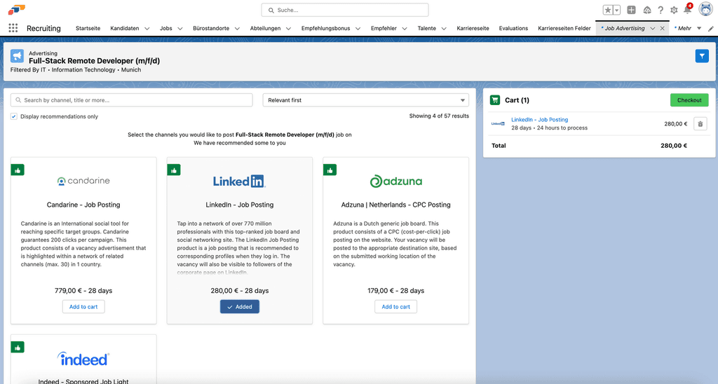 Kampagnen bei Xing, LinkedIn und Co