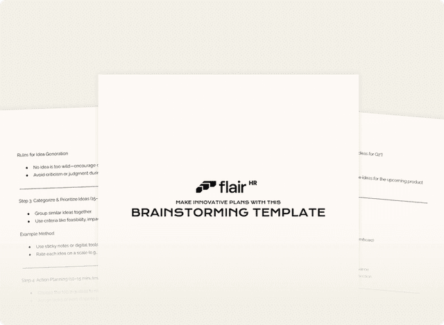 Brainstorming Session Template for Teams