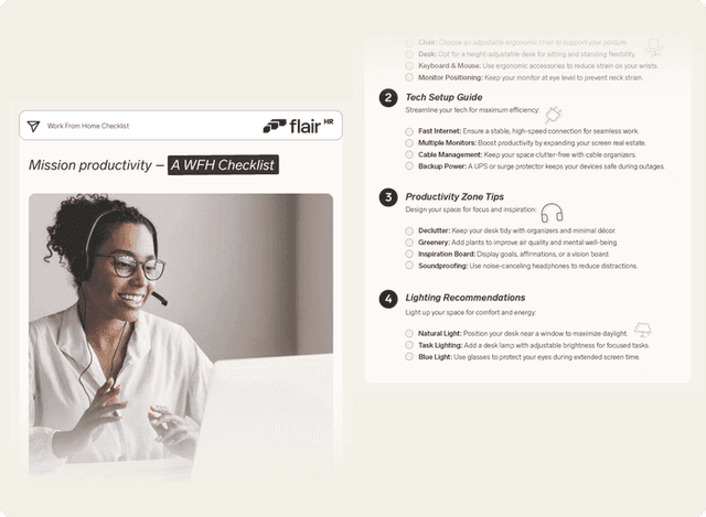 Work from. Home Setup Checklist for Productivity | flair