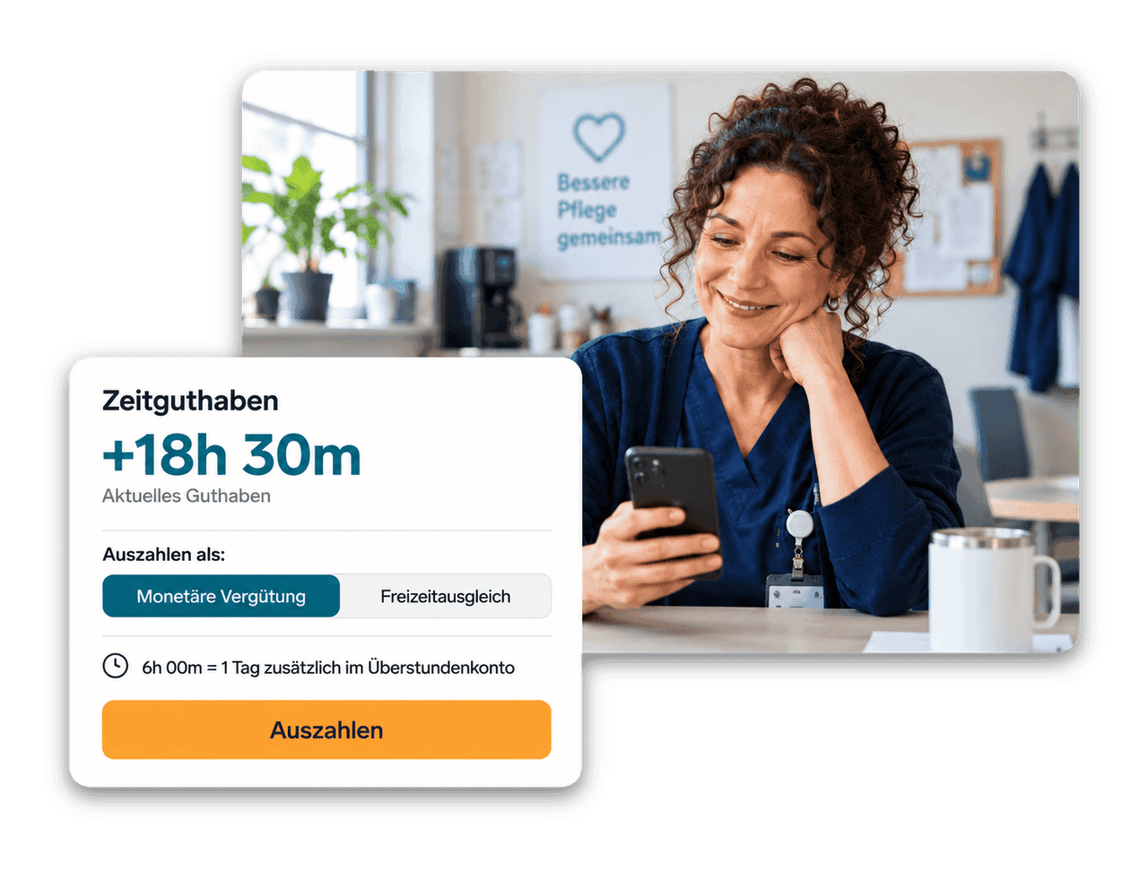 Zeitkonto im Employee Hub mit Auszahlung als monetäre Vergütung