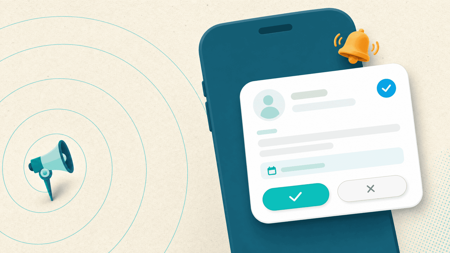Mobile Genehmigungen und angepinnte Ankündigungen