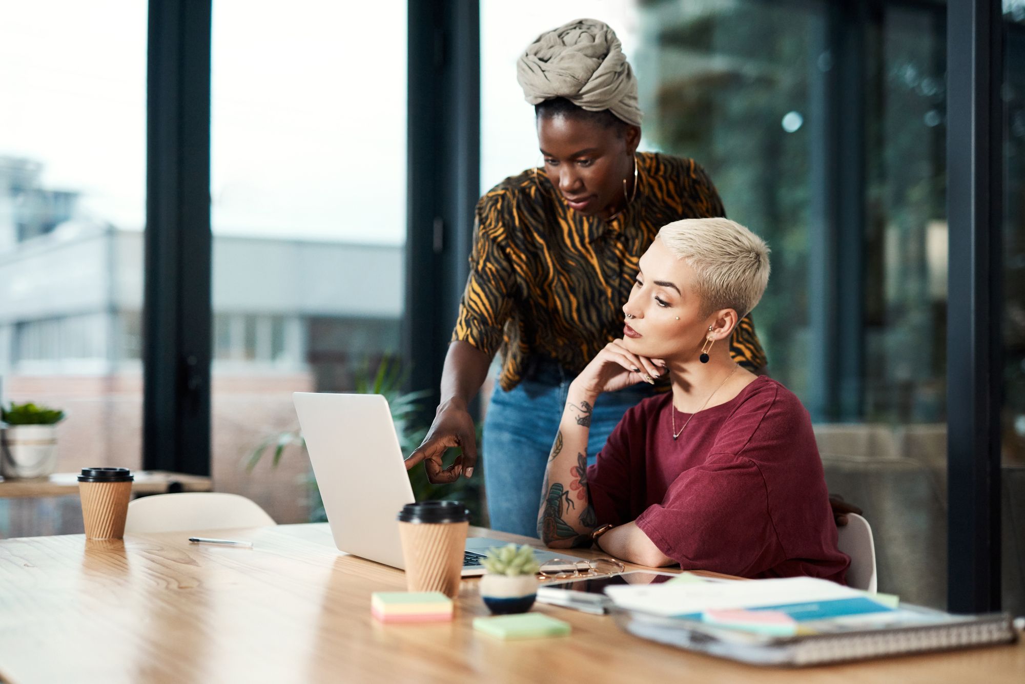 diverse teams working together