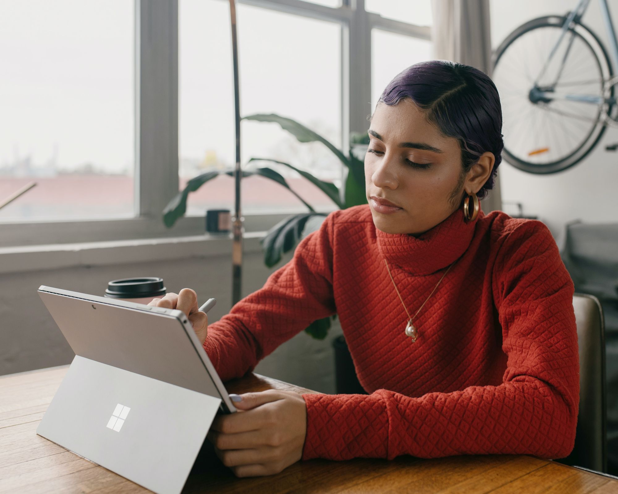 young professional working from home